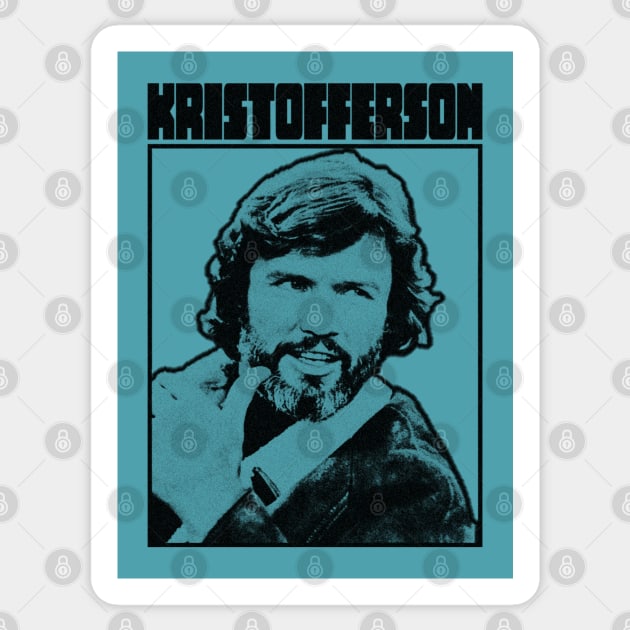 Retro Kris Kristofferson Graphic Sticker by dopelope